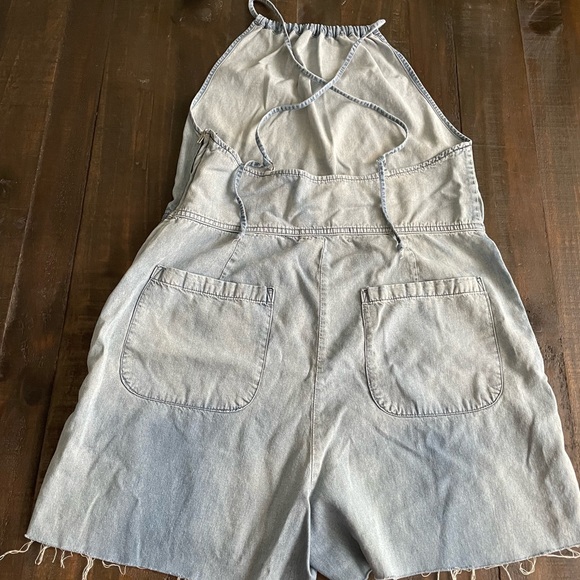 Denim Romper - Picture 3 of 4